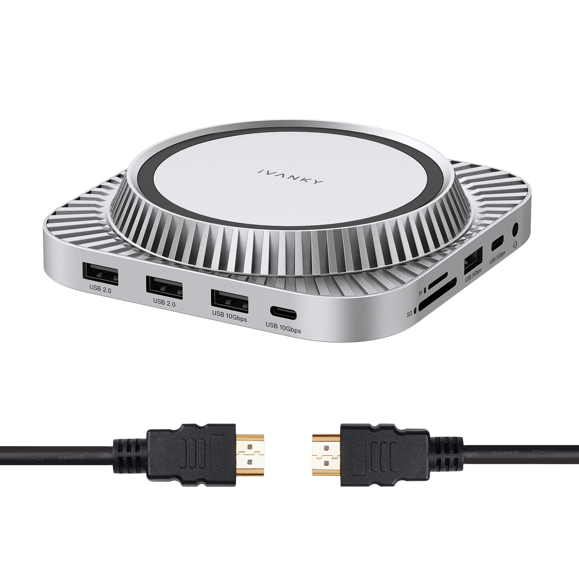 Station D'accueil 13-en-1 Pour Mac Mini M4 – Boîtier SSD M.2, Ports HDMI 4K, USB 10 Gbps, Refroidissement