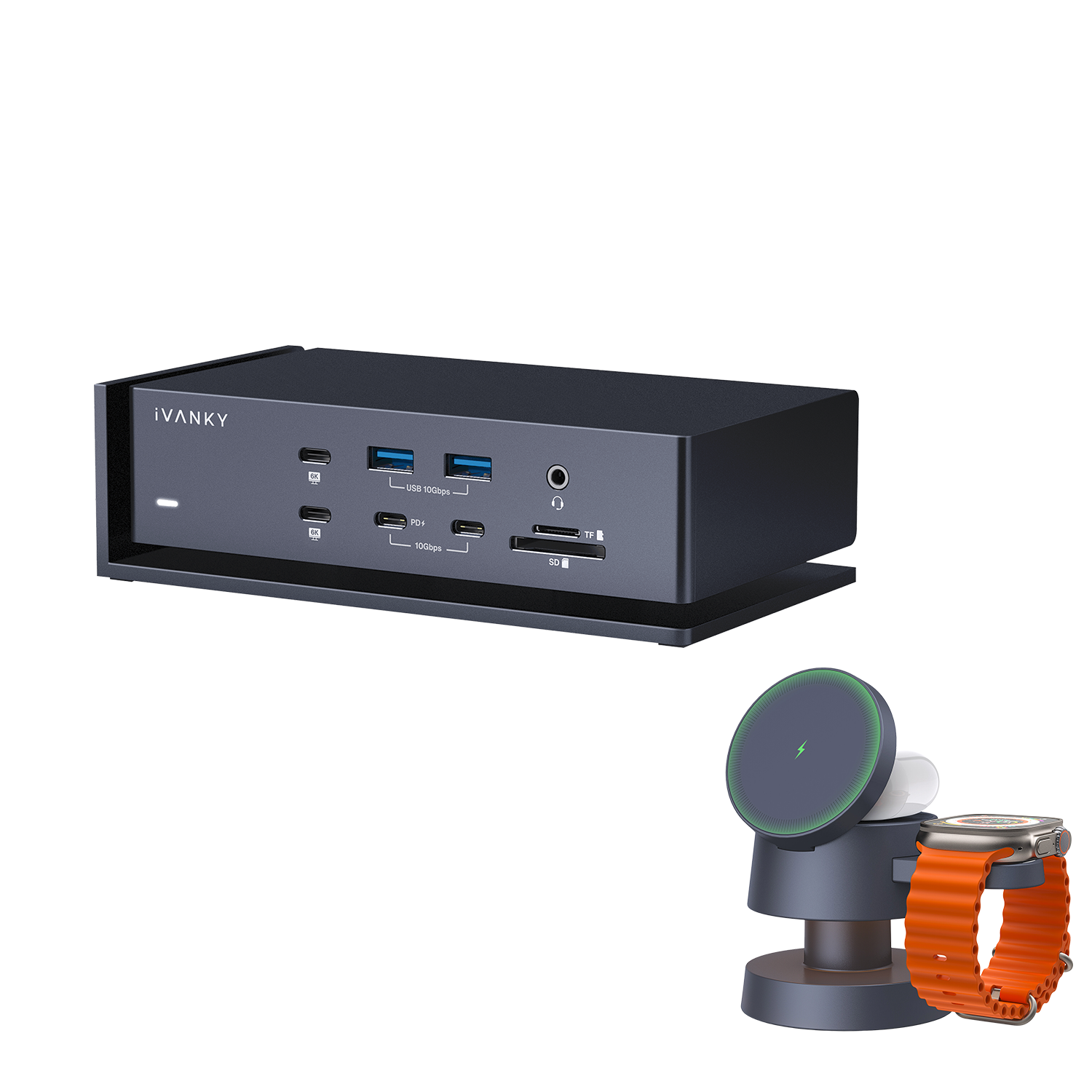 FusionDock Max 1 + Wireless Charger 1 Bundle – iVANKY