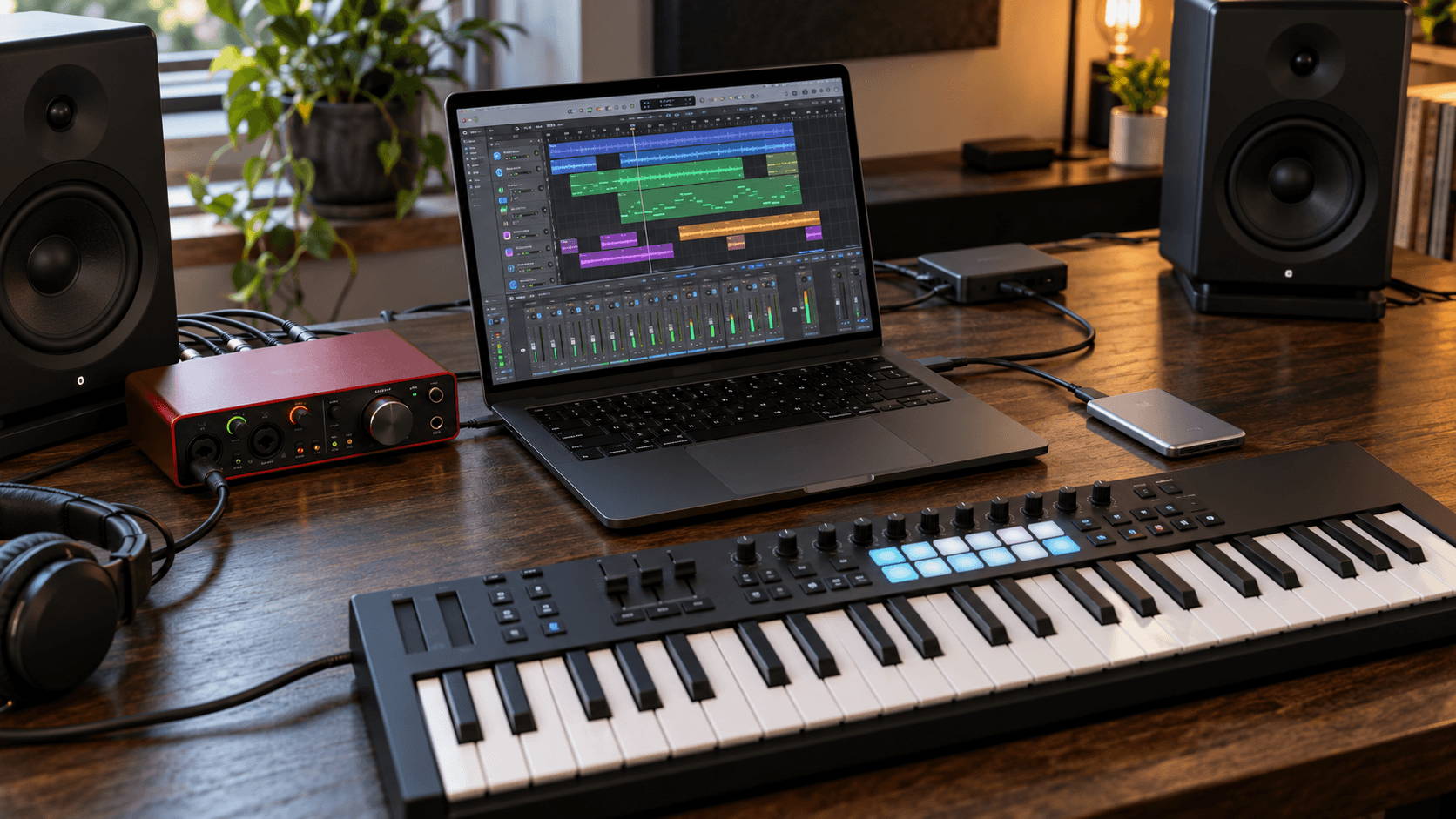 Mac Music Production Setup: Audio, MIDI &amp; SSD Connections
