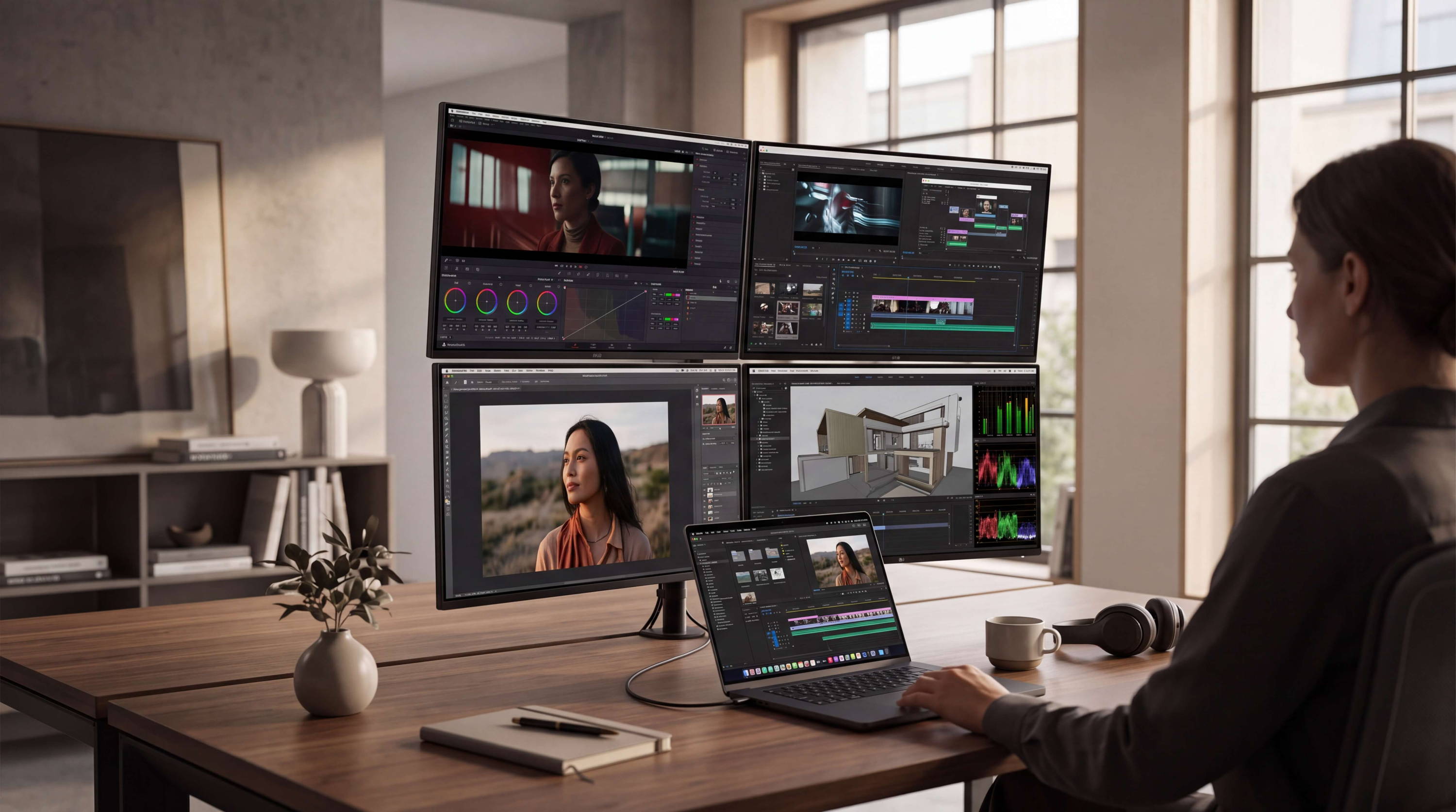 M5 Pro & M5 Max: 3–4 Displays From One Thunderbolt Port