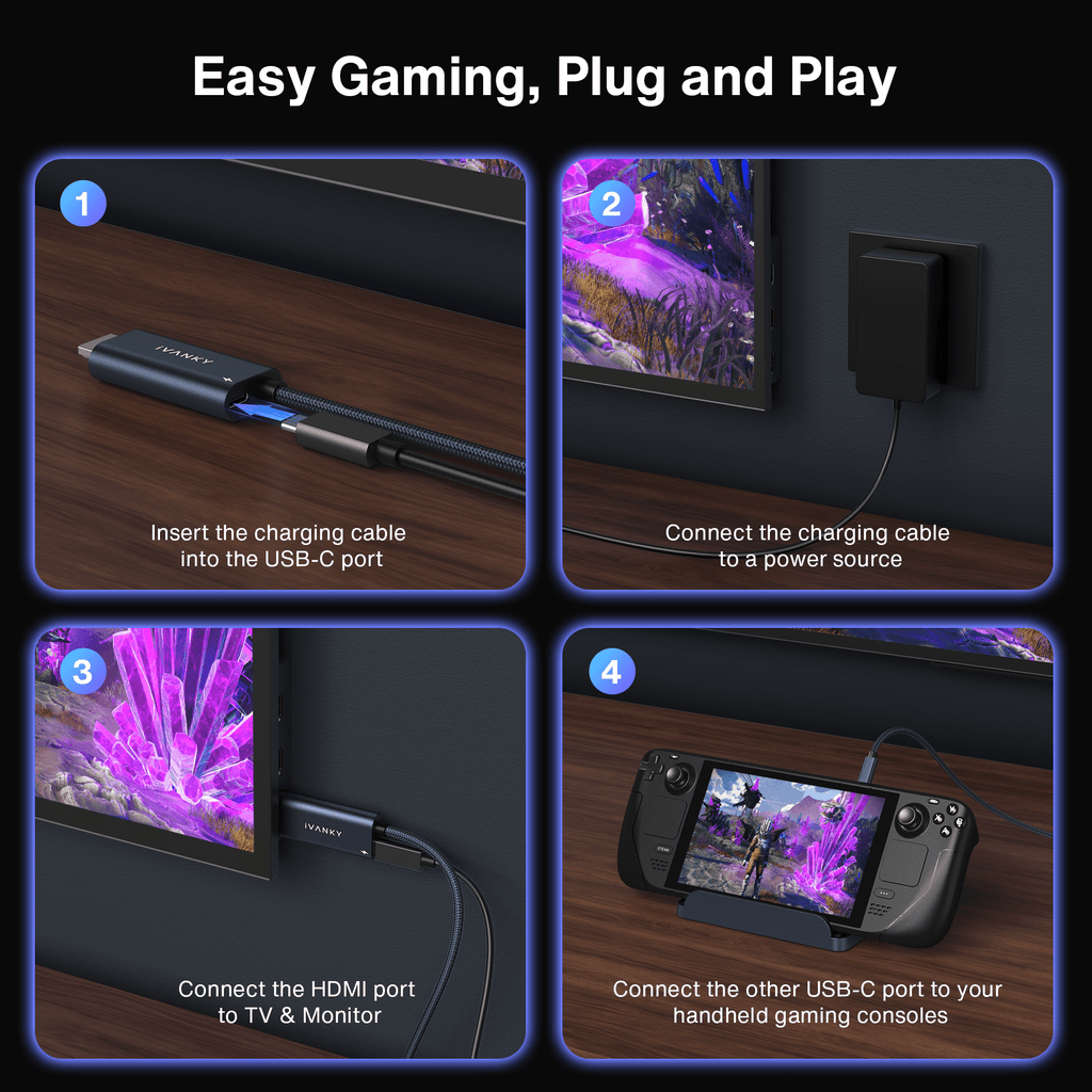 iVANKY Gaming Adapter Cable: Easy Gaming Experience with Plug and Play Functionality