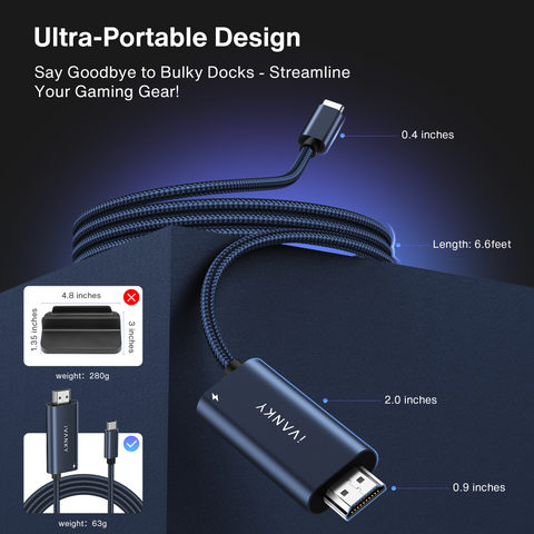 USB-C to HDMI Adapter Cable