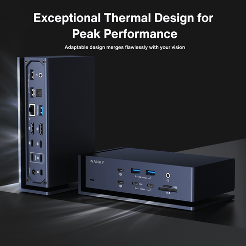 iVANKY FusionDock Max 1 MacBook Dock: Exceptional Thermal Design for Peak Performance & Adaptable Design