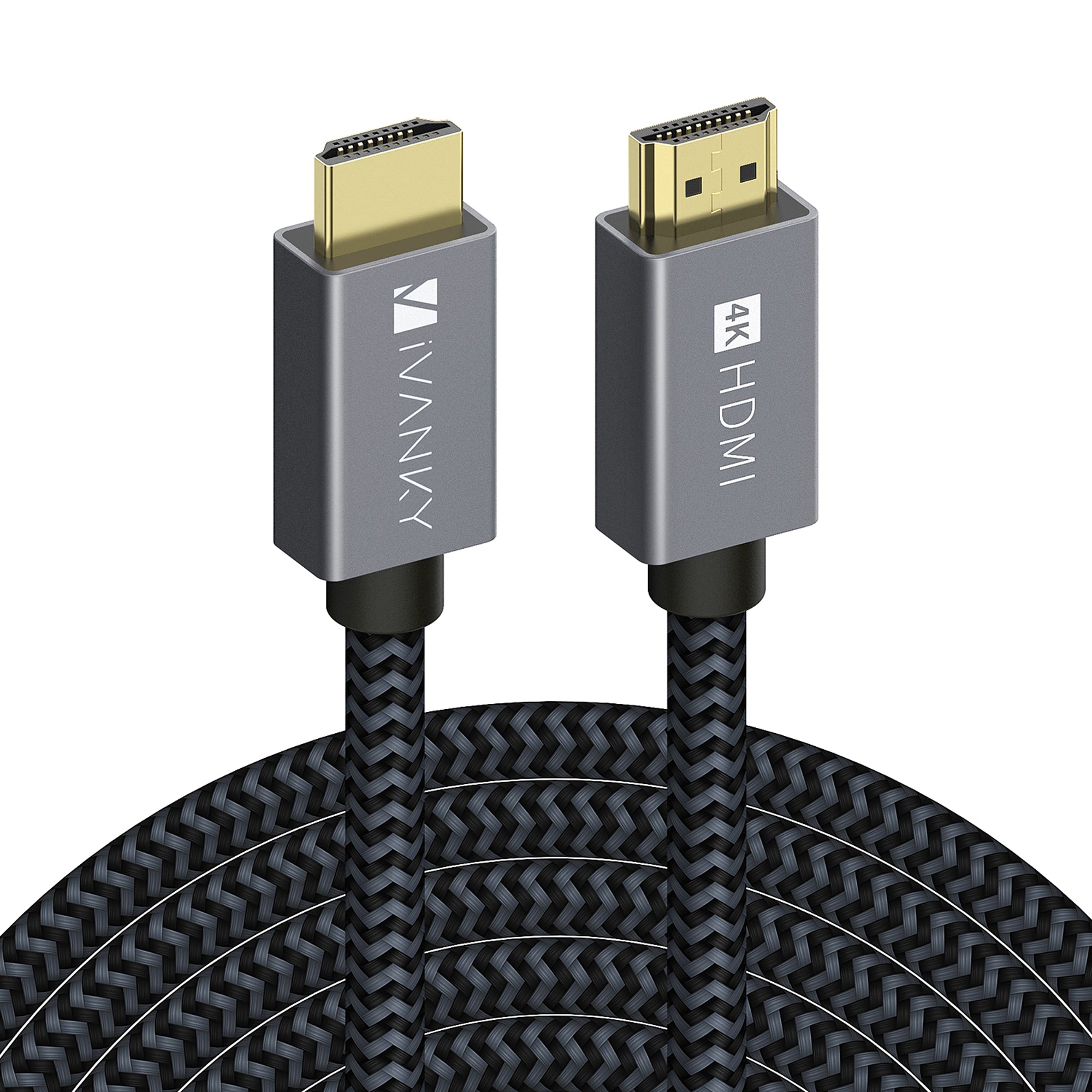 Generic Cable DISPLAYPORT Vers HDMI 4K Nylon Tresse 2m IVANKY - Gris - Prix  pas cher