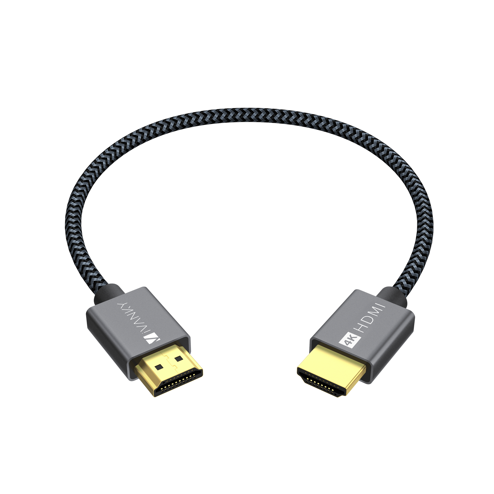 IVANKY 4K HDMI Cable 6.6 ft, High Speed 18Gbps HDMI 2.0 Cable, 4K HDR, 3D,  2160P, 1080P, Ethernet - Braided HDMI Cord 32AWG, Audio Return(ARC)