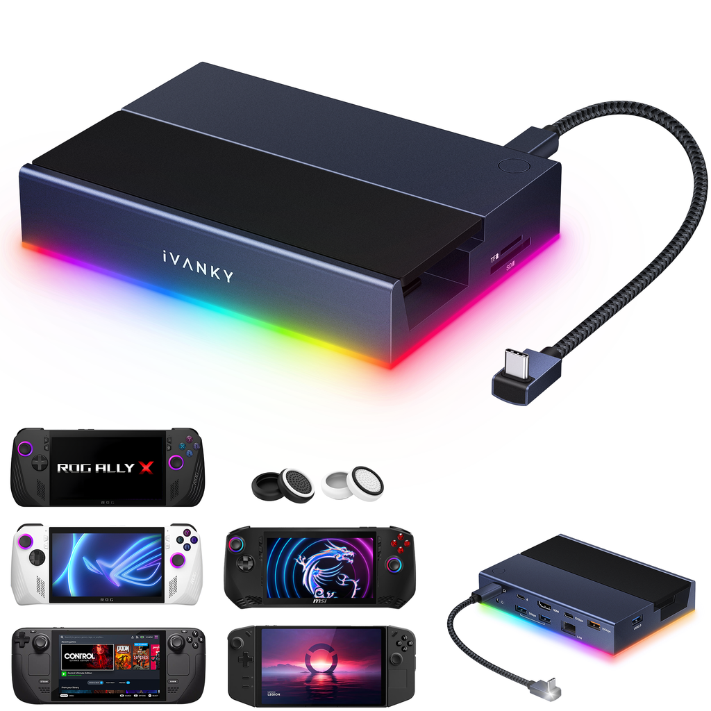 Gaming-Dock mit RGB-Beleuchtung