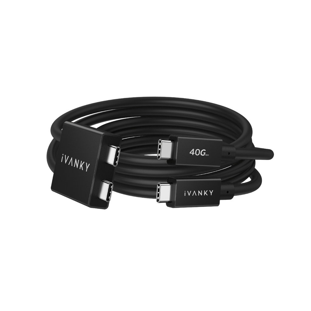 iVANKY Cable USB-C doble de 1,2 m para FusionDock Max 1