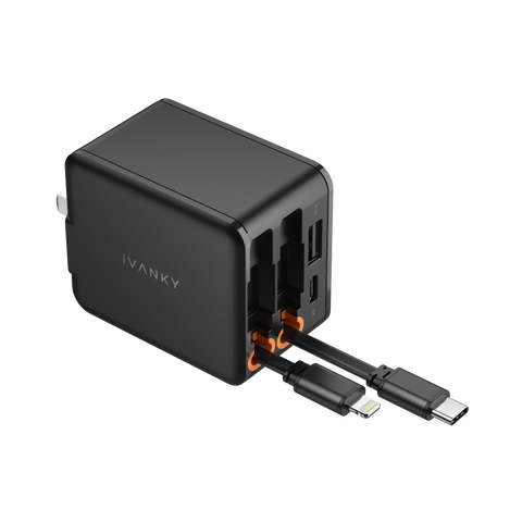 Chargeur mural rétractable