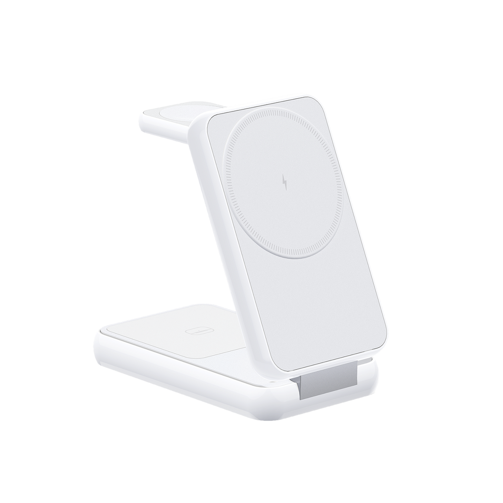 Caricabatterie wireless pieghevole 3 in 1