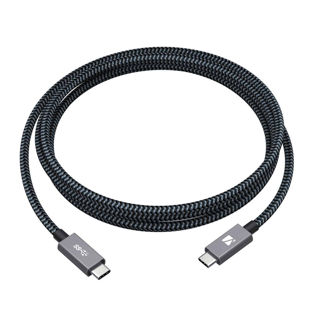USB 3.2 Gen x2 Type-C ケーブル - 編組ナイロン - 100W